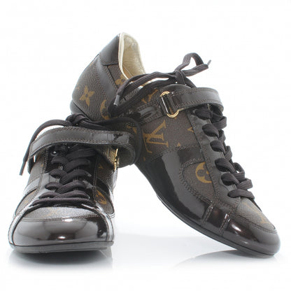 Louis Vuitton Patent Monogram Globe Trotter Sneakers 35 2 of 8