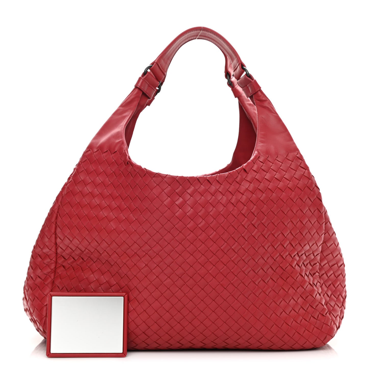 Nappa Intrecciato Campana Hobo Red