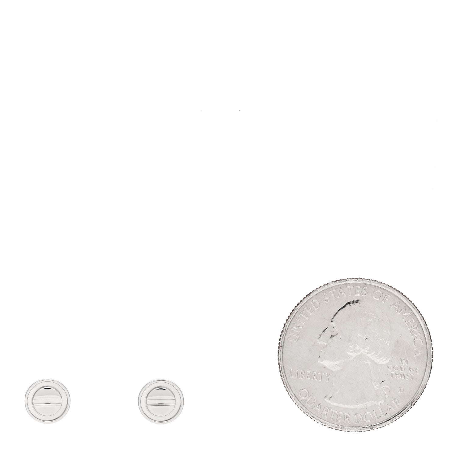 Cartier 18K White Gold LOVE Earrings 2 of 5