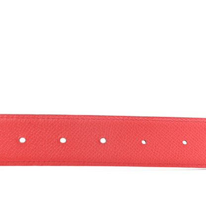 Hermes Epsom Swift 32mm Belt Strap 100 Rouge Casaque 5 of 7