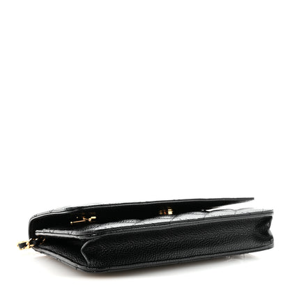 Chanel Caviar Quilted Wallet on Chain WOC Black 4 of 12