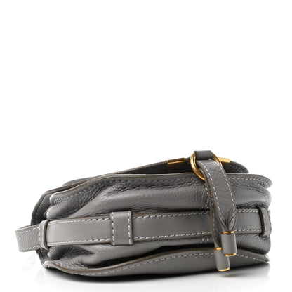 Chloe Calfskin Mini Marcie Round Crossbody Bag Cashmere Grey 3 of 4