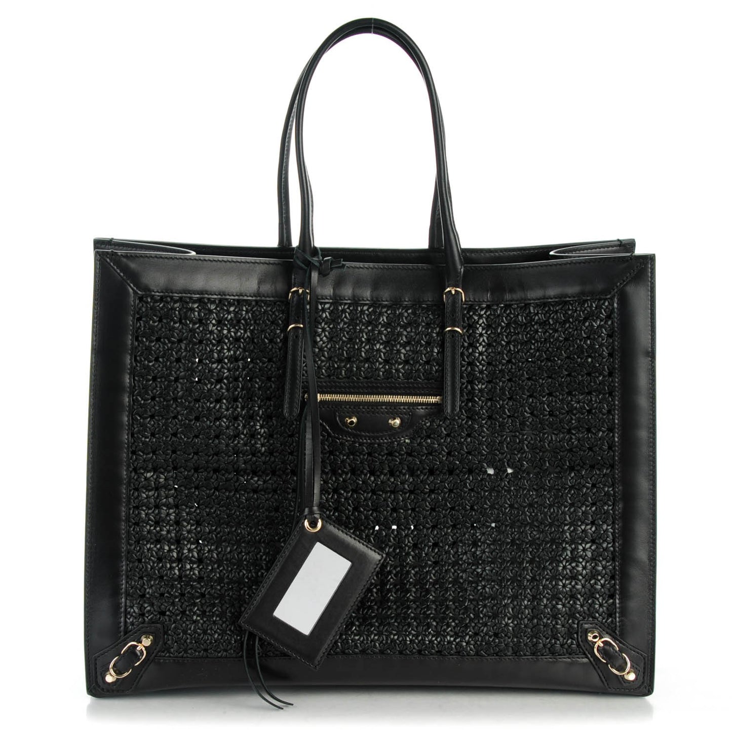 Veau Papier Woven A4 Tote Black