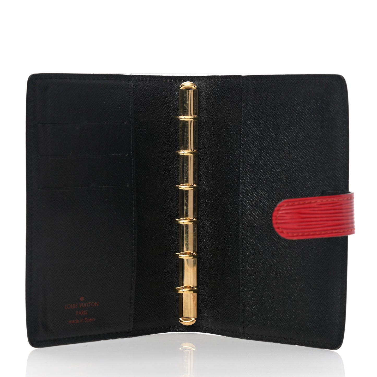 Epi Small Ring Agenda Cover Castillan Red