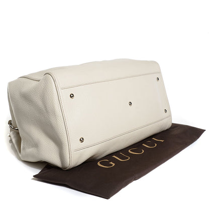 Gucci Pebbled Calfskin Large Soho Shoulder Bag Off White 4 of 7