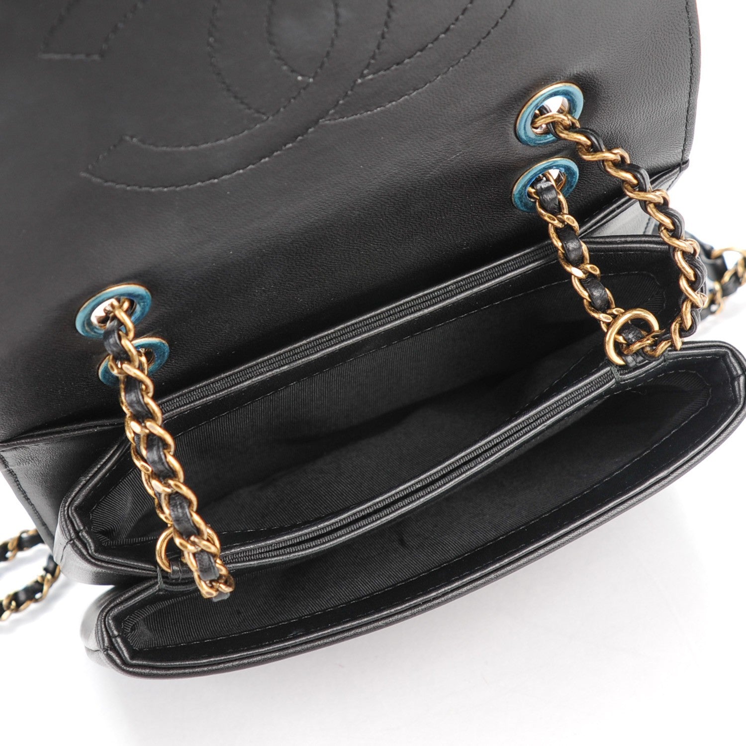 Chanel Lambskin Mini CC Antico Flap Black 5 of 7