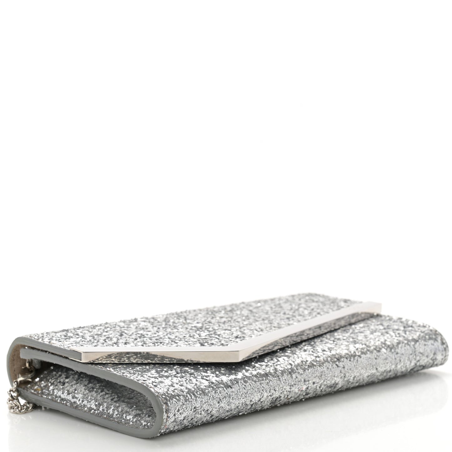 Glitter Emmie Clutch Silver