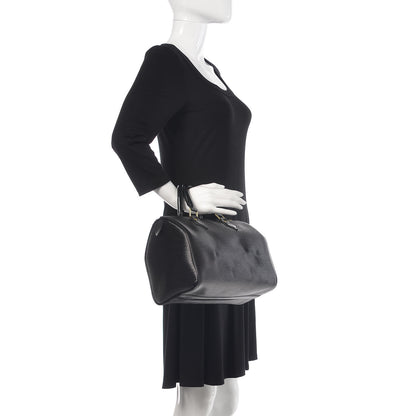 Louis Vuitton Epi Speedy 25 Black 3 of 13