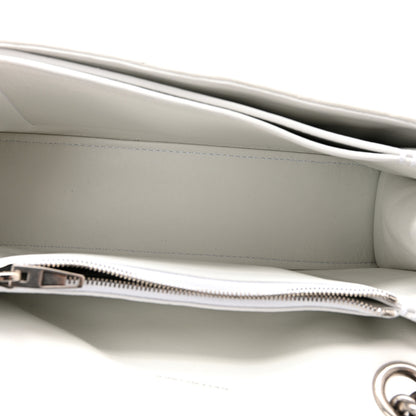 Balenciaga Crushed Calfskin Quilted Small Crush Chain Bag Optic White 5 of 10
