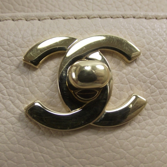 Caviar Cerf Shopper Tote Beige Clair