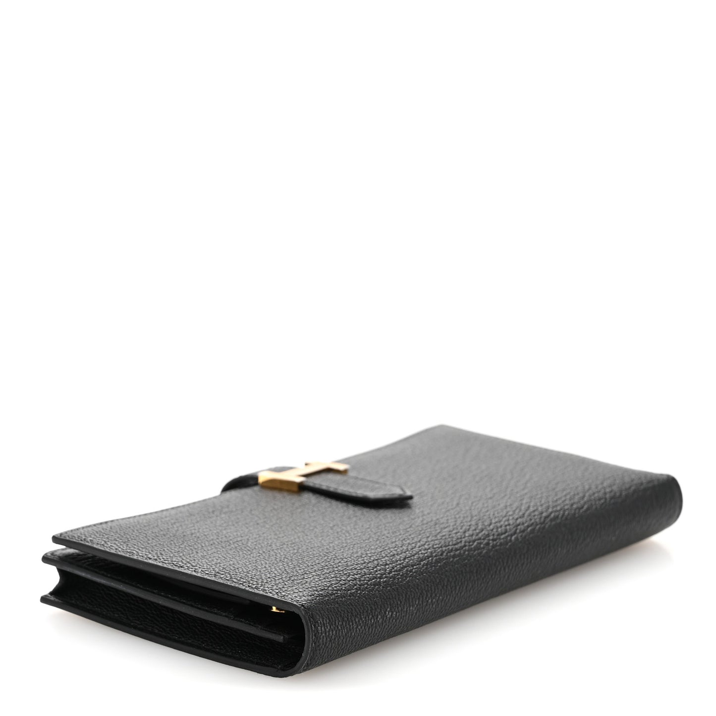 Chevre Mysore Bearn Gusset Wallet Black