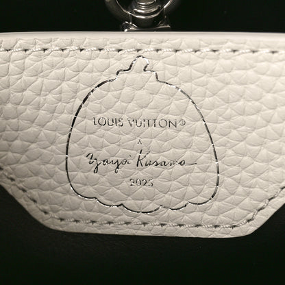 Louis Vuitton LV X YK Taurillon Psychedelic Capucines MM Black White 6 of 11