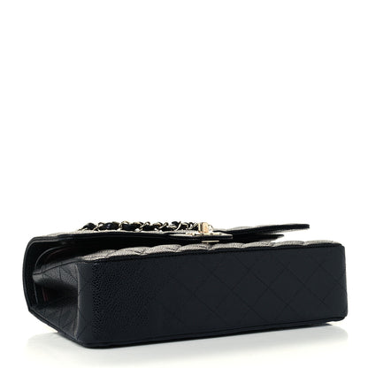 Chanel Caviar Quilted Medium Double Flap Black 3 of 11