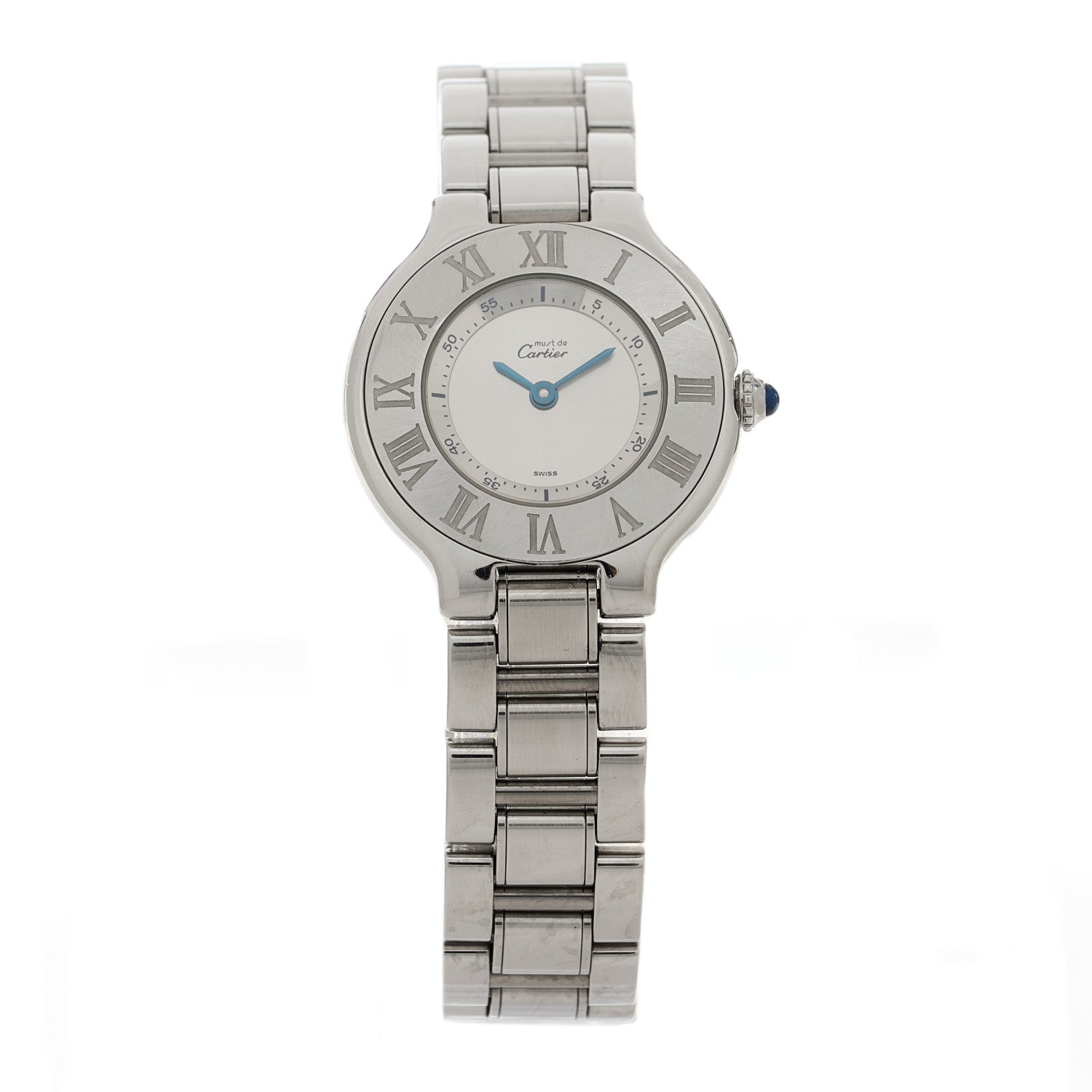 Cartier Stainless Steel 28mm Must De 21 Quartz Watch 1 of 4