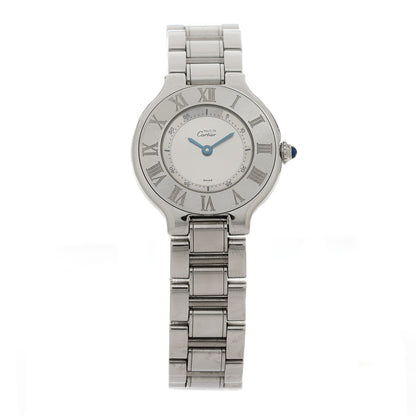 Cartier Stainless Steel 28mm Must De 21 Quartz Watch 1 of 4