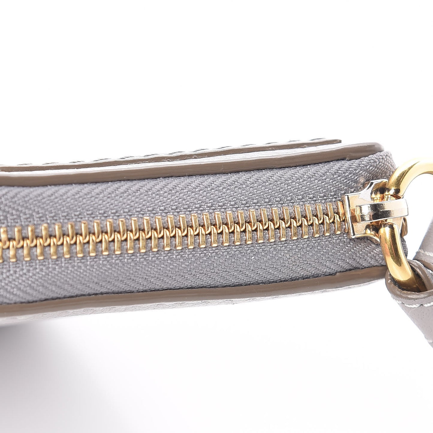 Calfskin Marcie Long Zip Around Wallet Cashmere Grey