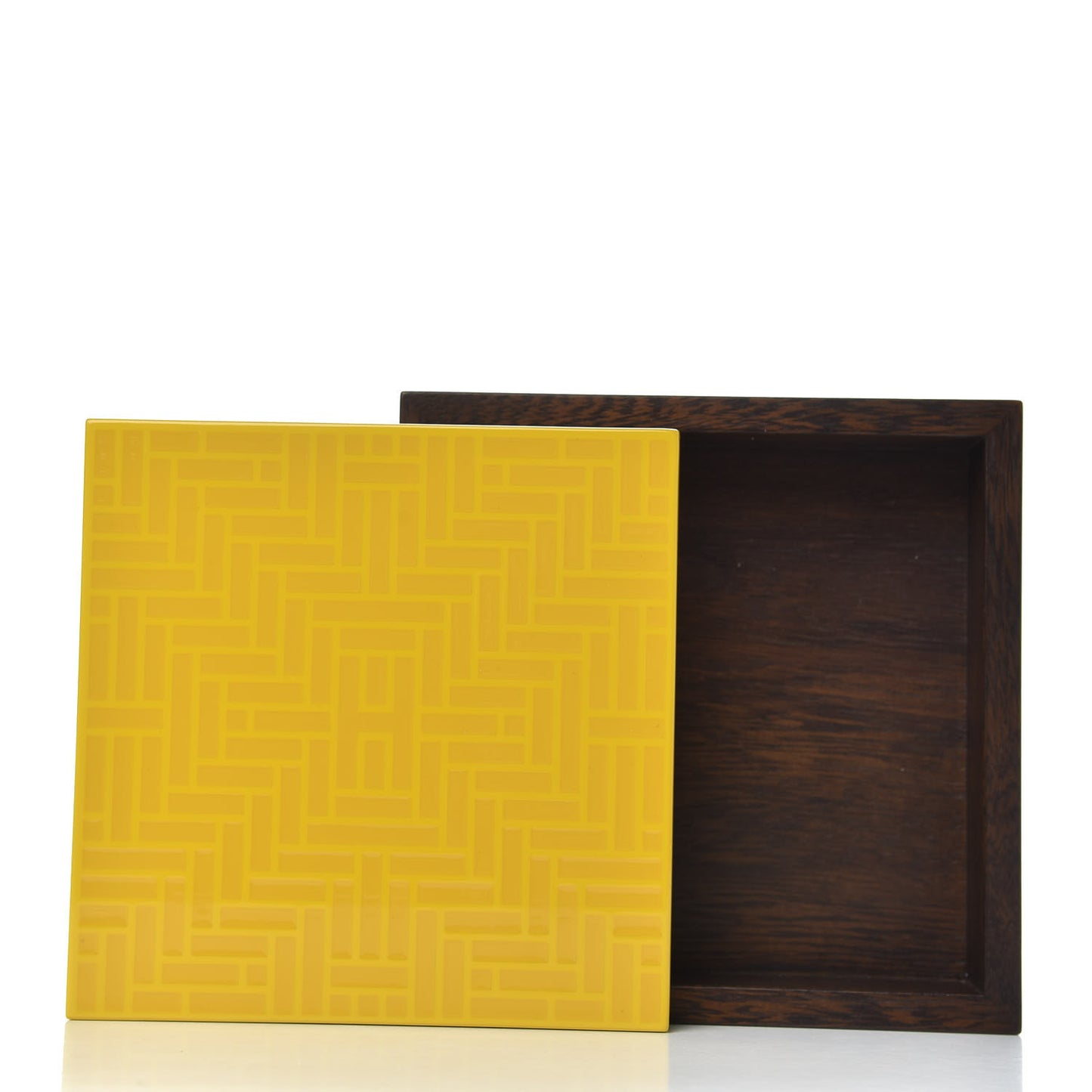 Cassia Wood Lacquered Small Theoreme H Losange Box