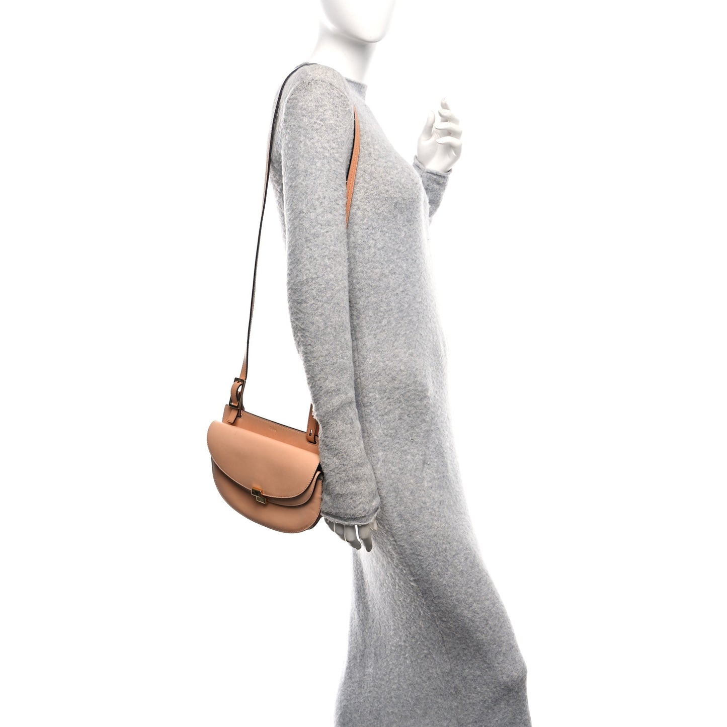 Calfskin Mini Georgia Crossbody Bag Blushy Pink