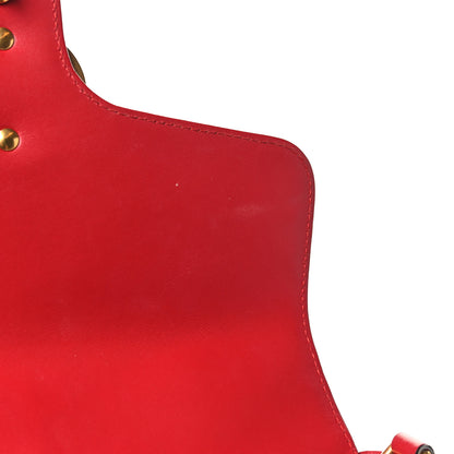 Gucci Calfskin Matelasse Small GG Marmont Top Handle Shoulder Bag Hibiscus Red 10 of 10