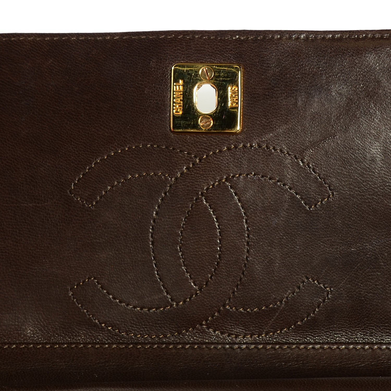 Chanel Lambskin Small Double Flap Brown 7 of 8