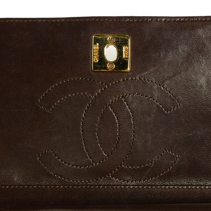 Chanel Lambskin Small Double Flap Brown 7 of 8