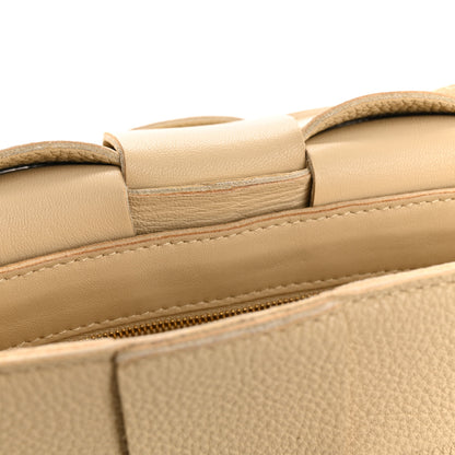 Bottega Veneta Grained Calfskin Maxi Intrecciato Cassette Crossbody Bag Porridge 11 of 14