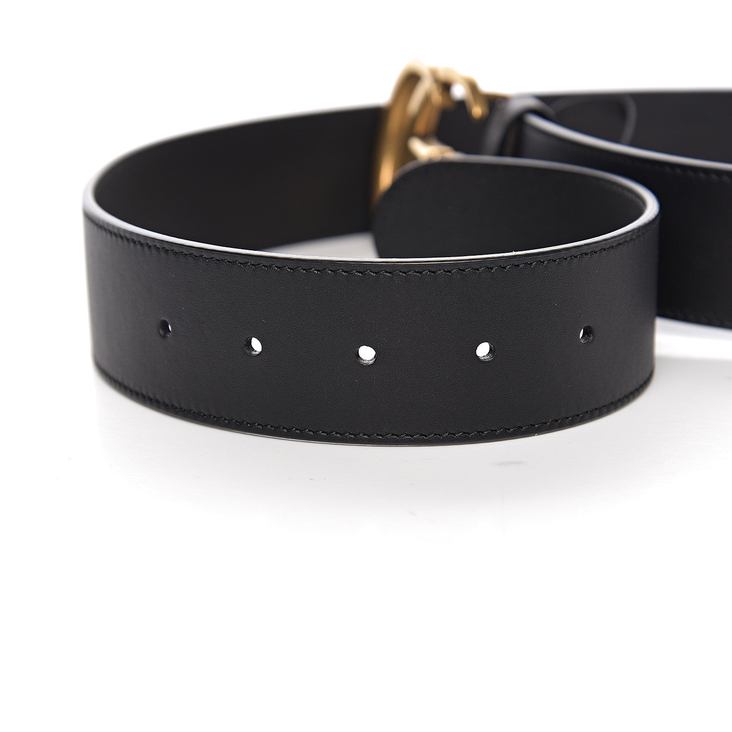 Gucci Calfskin Double G 40mm Belt 80 32 Black 4 of 6