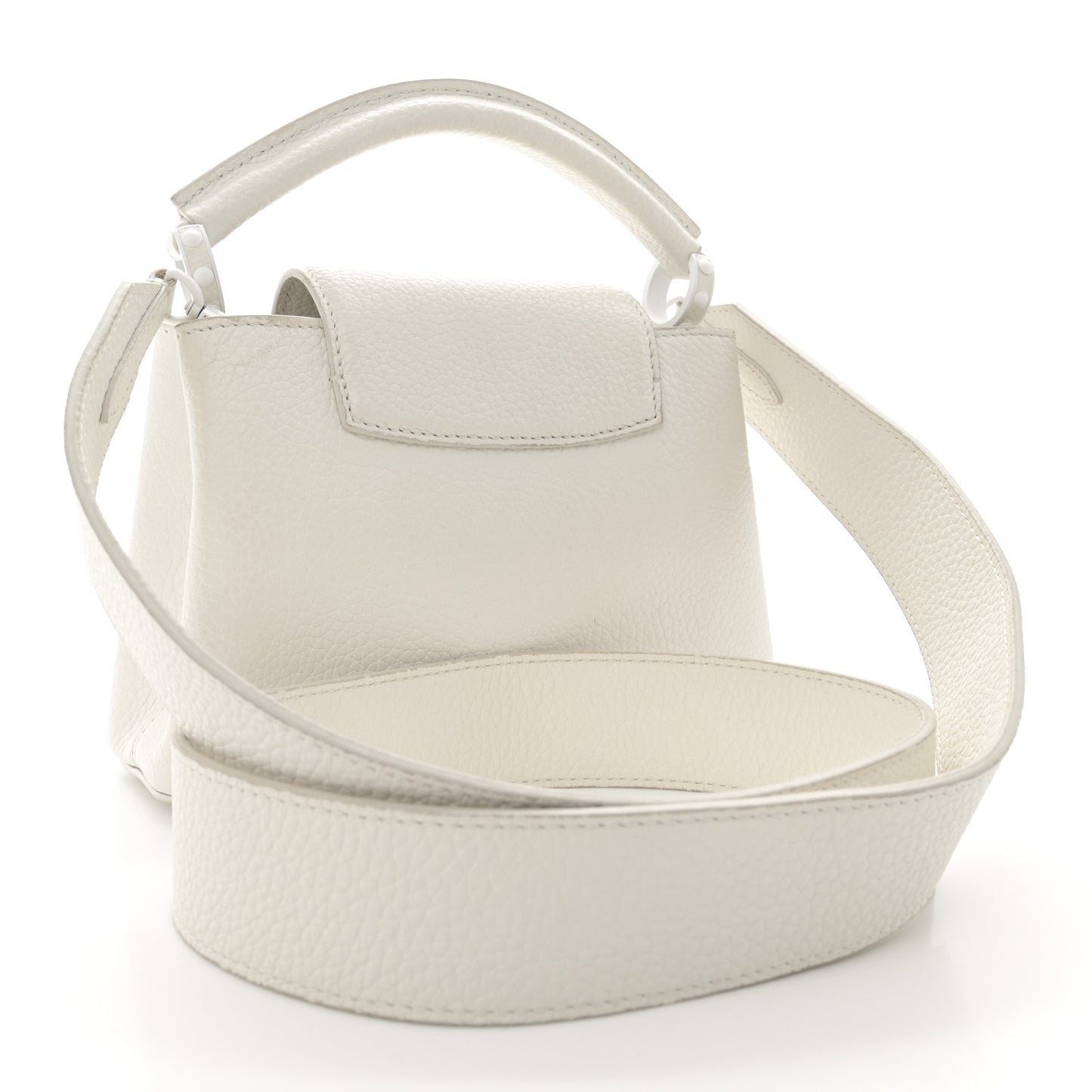 Taurillon Mini Capucines Monochrome White