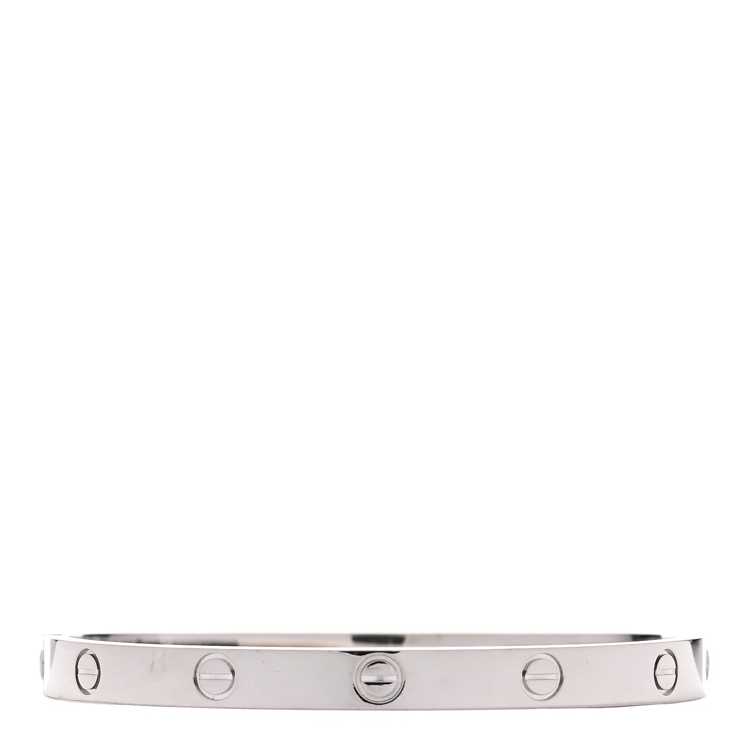 Cartier 18K White Gold LOVE Bracelet 18 1 of 4