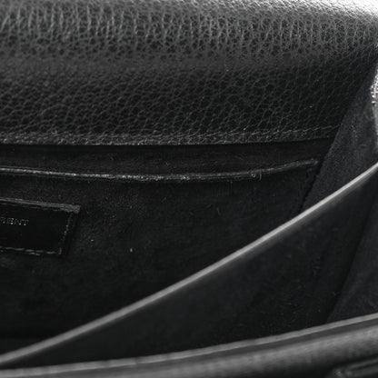 Saint Laurent Grained Calfskin Medium Monogram Sunset Satchel Black 13 of 21