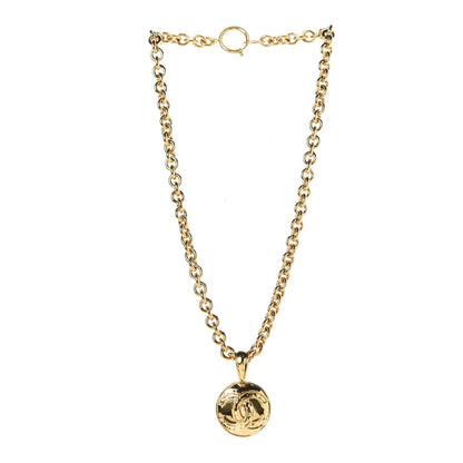Chanel CC Pendant Necklace Gold 3 of 7