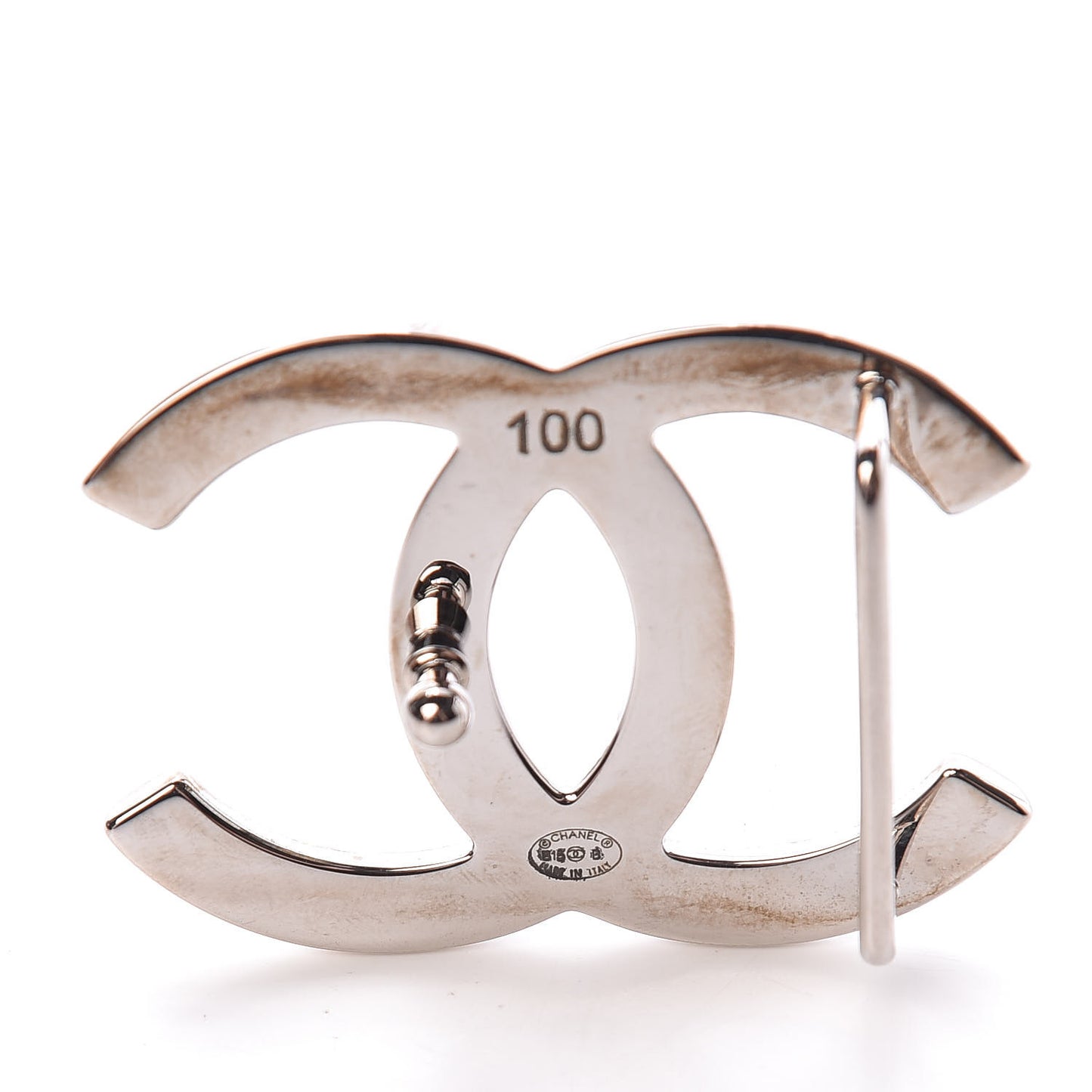 Patent Calfskin CC Reversible Belt 100 Black