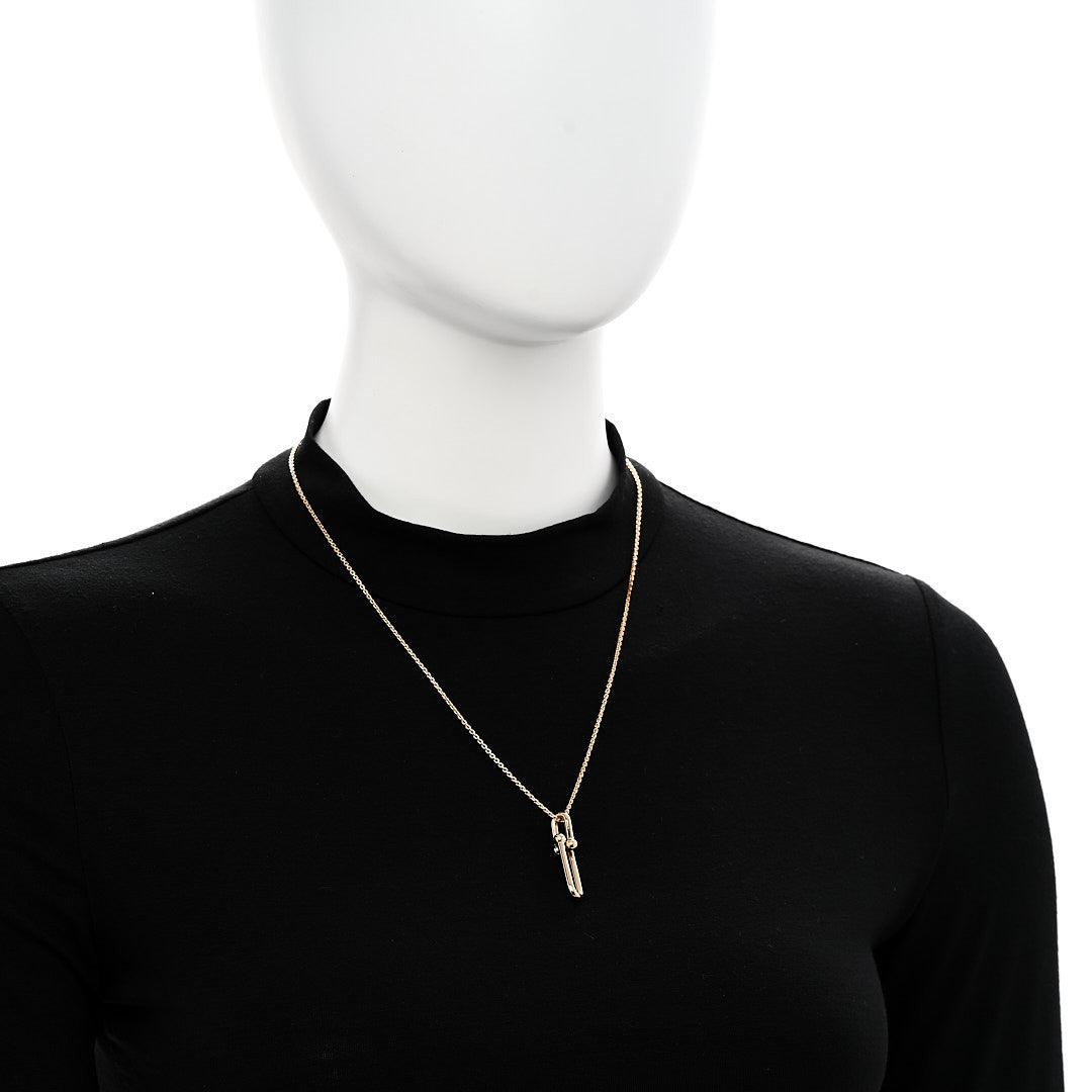 Tiffany 18K Yellow Gold HardWear Link Pendant Necklace 2 of 5