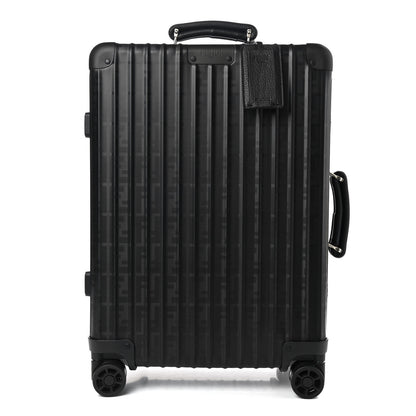 Fendi X RIMOWA Aluminum FF Print Roll Away Carry On Luggage Black 1 of 10