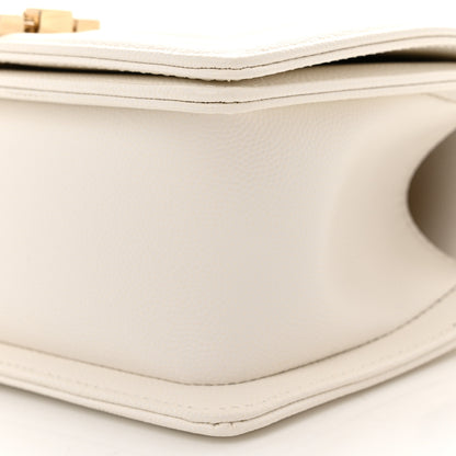 Chanel Caviar Quilted Small Boy Flap White 10 of 11