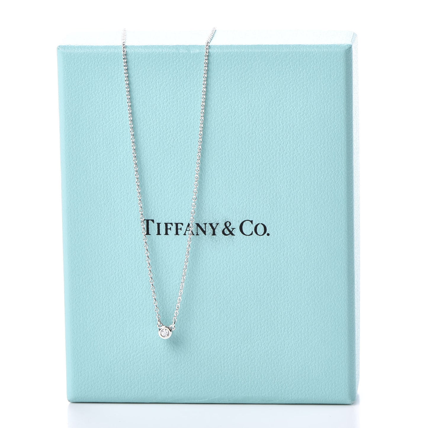 Sterling Silver Diamond .03ct Elsa Peretti Diamonds by the Yard Pendant Necklace