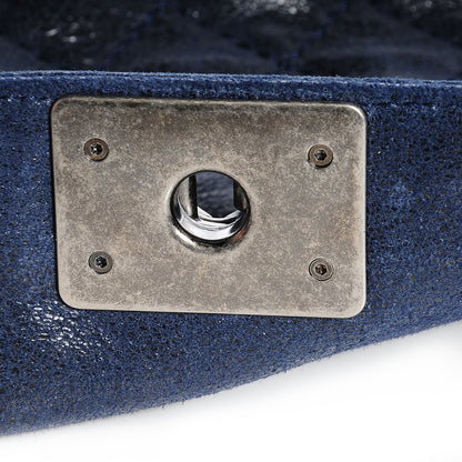 Chanel Goatskin Quilted Large Gentle Boy Flap Navy 6 of 9