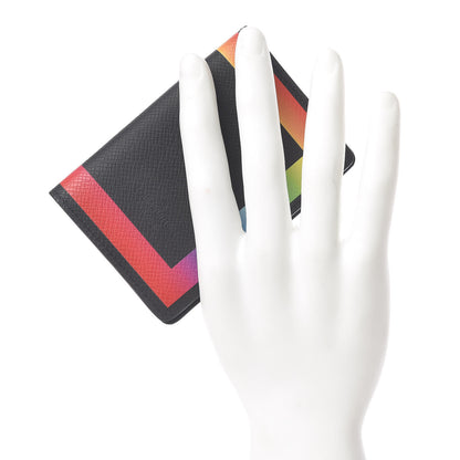 Louis Vuitton Taiga Rainbow Pocket Organizer Black 2 of 7