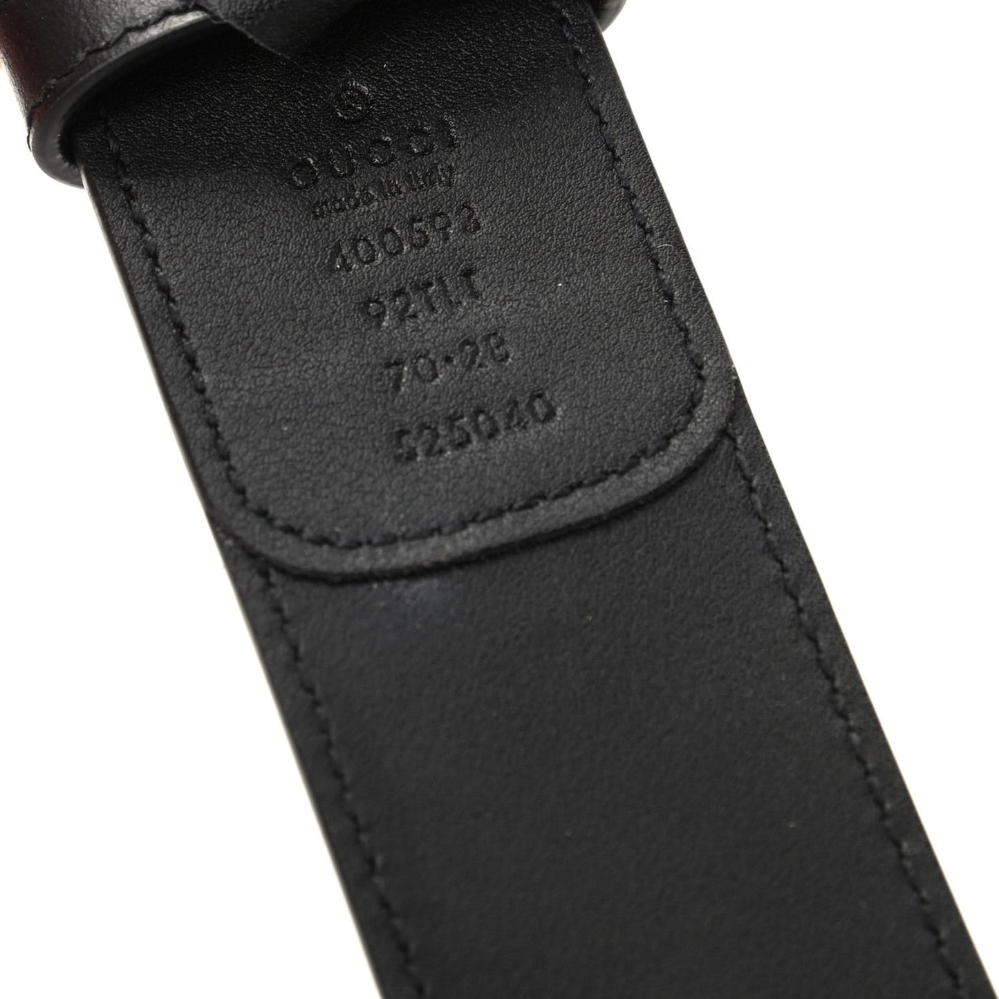 GG Supreme Monogram Matte Plutone Calfskin Double G 40mm Belt 90 36 Beige Ebony Black