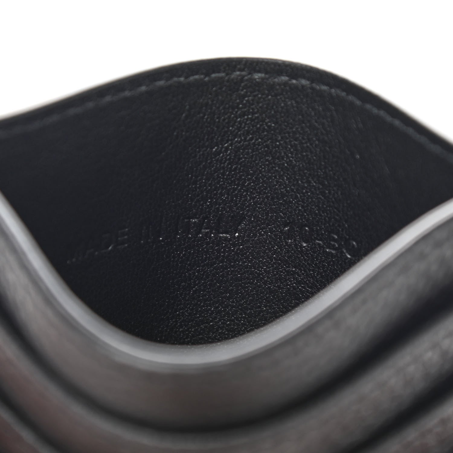 Christian Dior Grained Calfskin Oblique Card Holder Black 7 of 7