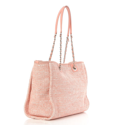 Chanel Canvas Deauville Small Tote Pink 3 of 7