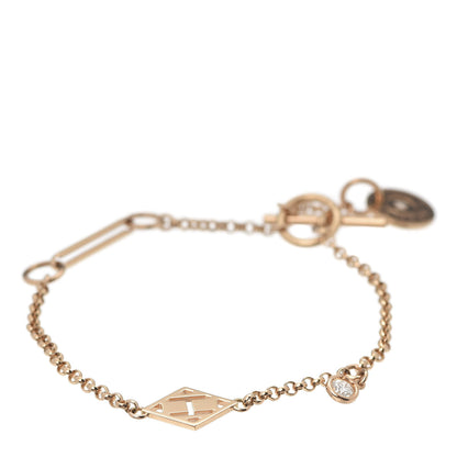 Hermes 18K Rose Gold Diamond Gambade Bracelet SH 1 of 8