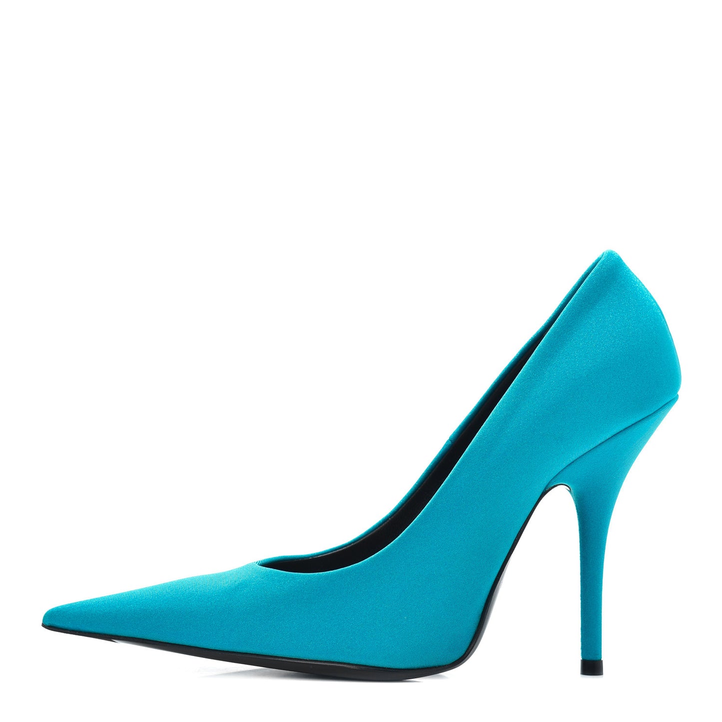 Spandex Knife Pointed 110mm Pumps 36.5 Bleu Turquoise