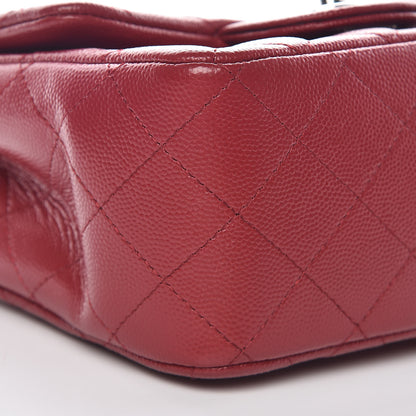 Chanel Caviar Quilted Mini Square Flap Red 8 of 10