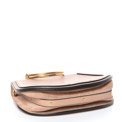 Chloe Calfskin Suede Medium Nile Bracelet Bag Biscotti Beige 4 of 14