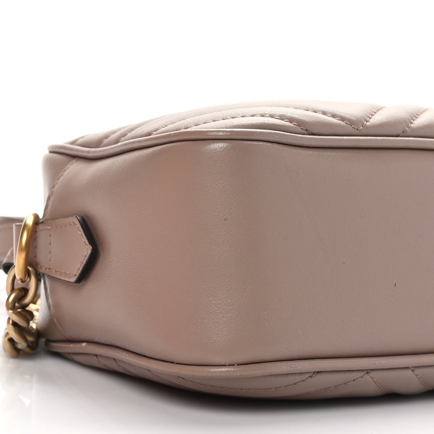 Calfskin Matelasse Small GG Marmont Chain Shoulder Bag Porcelain Rose