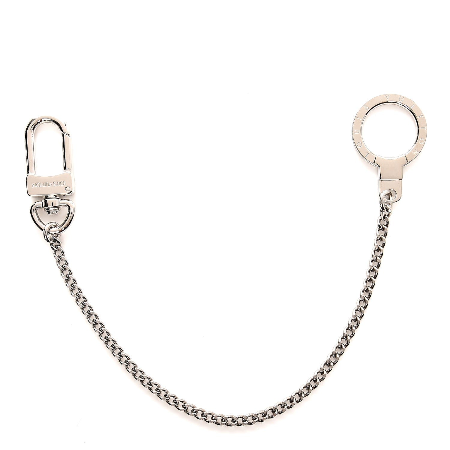 Louis Vuitton Pochette Extender Key Ring Chain Silver 2 of 4