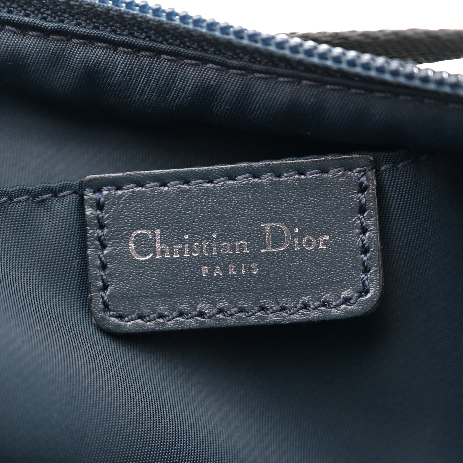 Christian Dior Monogram Shoulder Bag Pochette Black 6 of 10