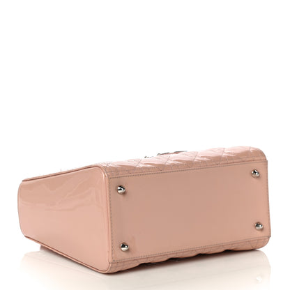 Christian Dior Patent Cannage Medium Lady Dior Light Pink 3 of 13