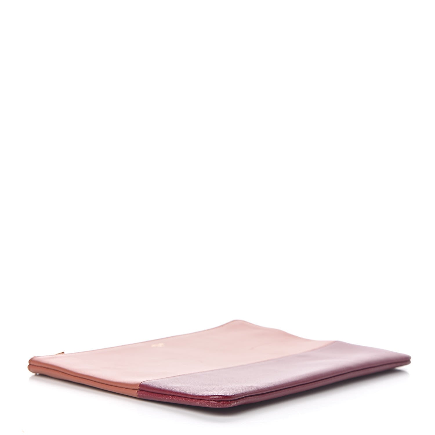 Celine Lambskin Bi-Color Solo Clutch Pouch Terracotta 4 of 12